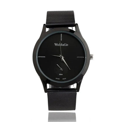 Unisex Minimalist Mesh Strap Quartz Watch