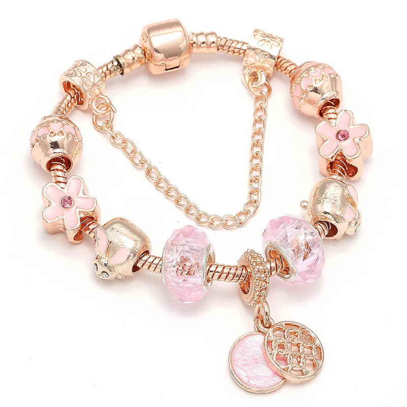 Rose Gold Love Geometric Bracelet