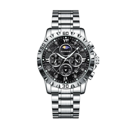 Rex | Opulent Chronograph Watch with Sleek Metal Band