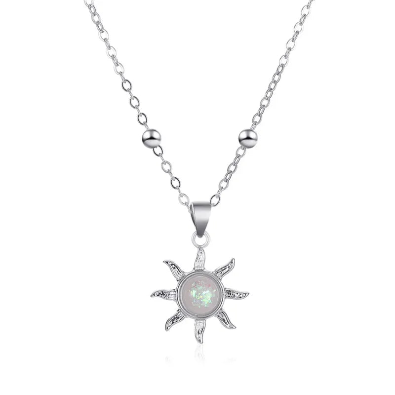 Vintage Sun Clavicle Necklace