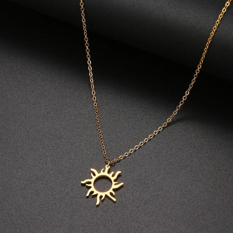 Gold and Silver Solar Pendant