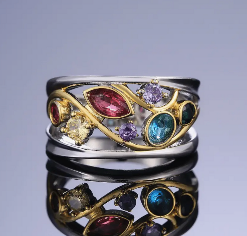 Vintage Colorful Prifddinas Ring