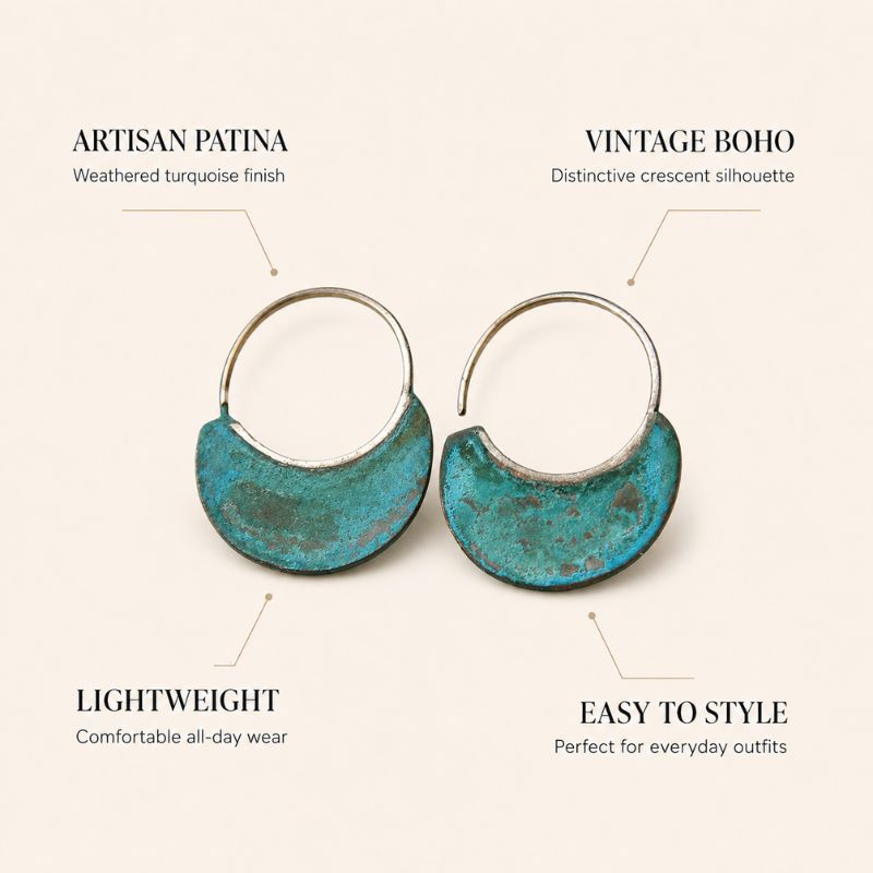 Turquoise Hoop Earrings