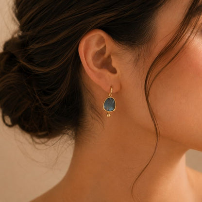 Blue Gemstone Earrings