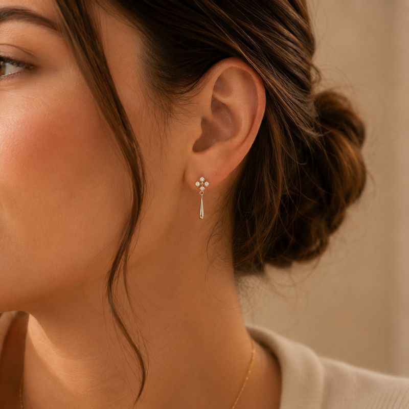 Crystal Teardrop Earrings