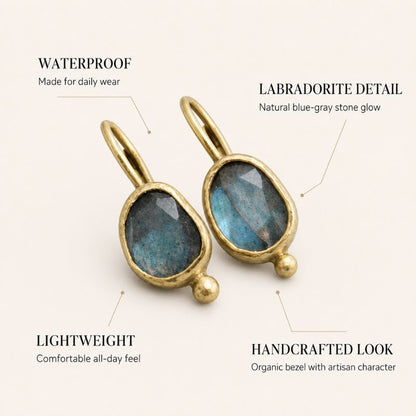 Blue Gemstone Earrings