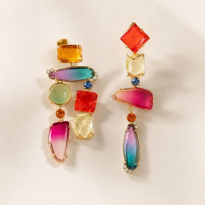 Rainbow Gemstone Earrings