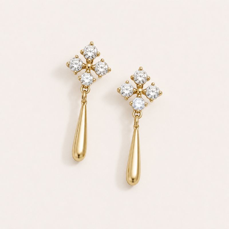 Crystal Teardrop Earrings