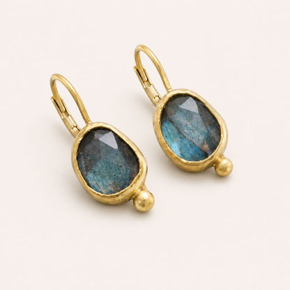 Blue Gemstone Earrings