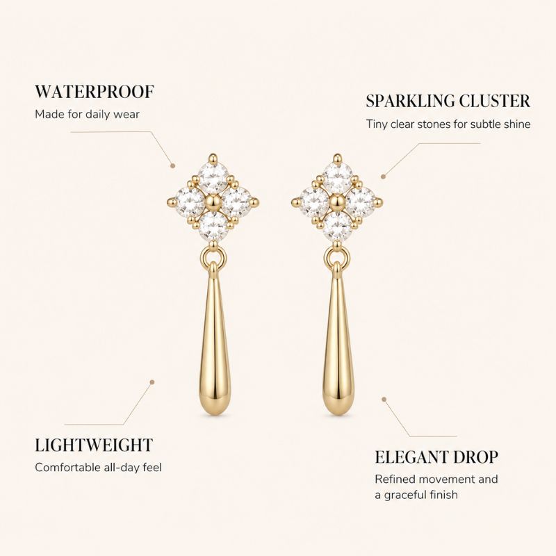 Crystal Teardrop Earrings