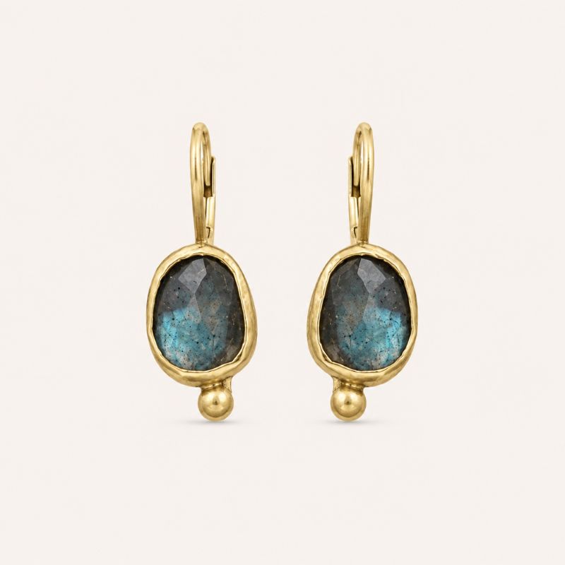 Blue Gemstone Earrings