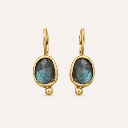 Blue Gemstone Earrings