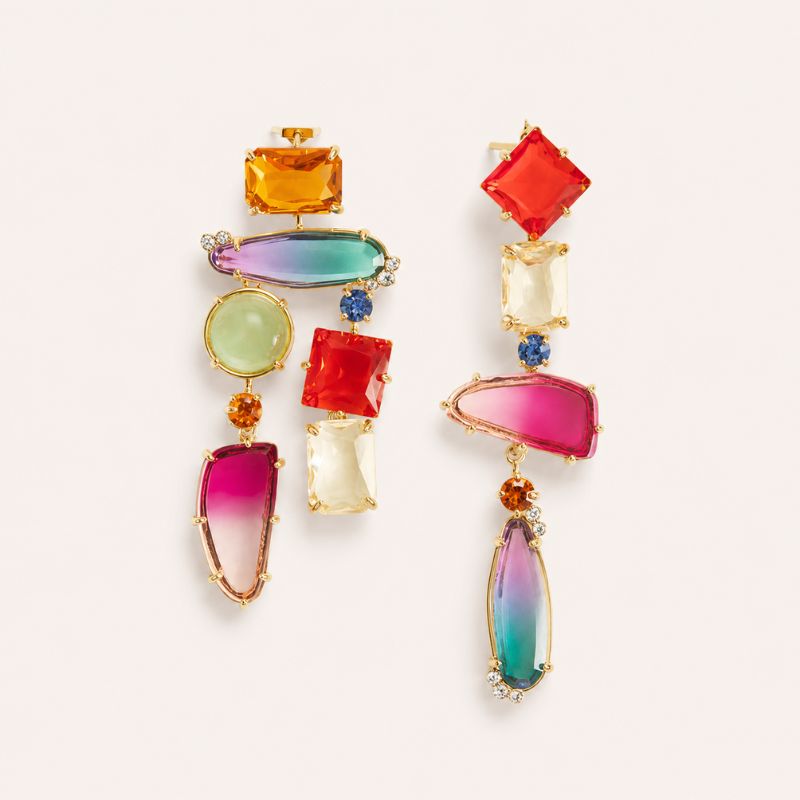 Rainbow Gemstone Earrings