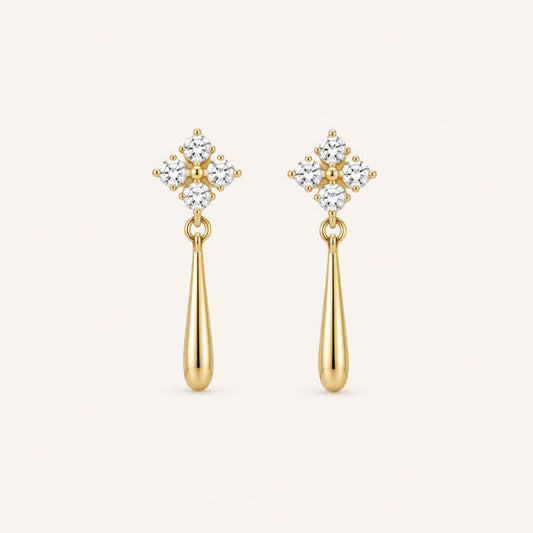 Crystal Teardrop Earrings