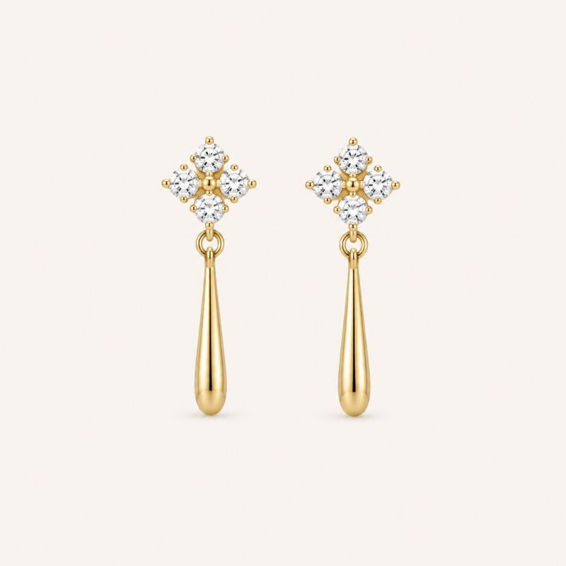 Crystal Teardrop Earrings