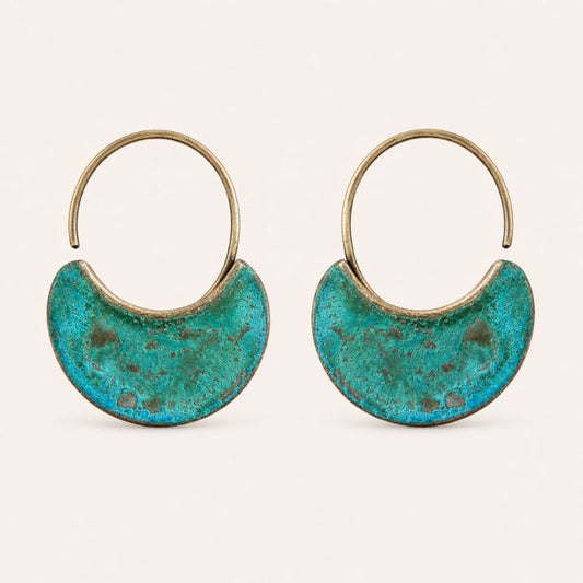 Turquoise Hoop Earrings