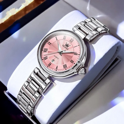 Evangeline |  Scale Quartz Luminous Waterproof Sheet Calendar Women's Watch