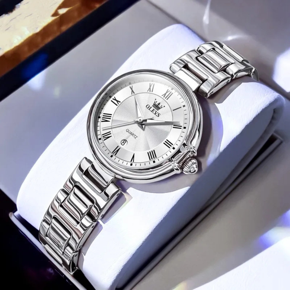 Evangeline |  Scale Quartz Luminous Waterproof Sheet Calendar Women's Watch