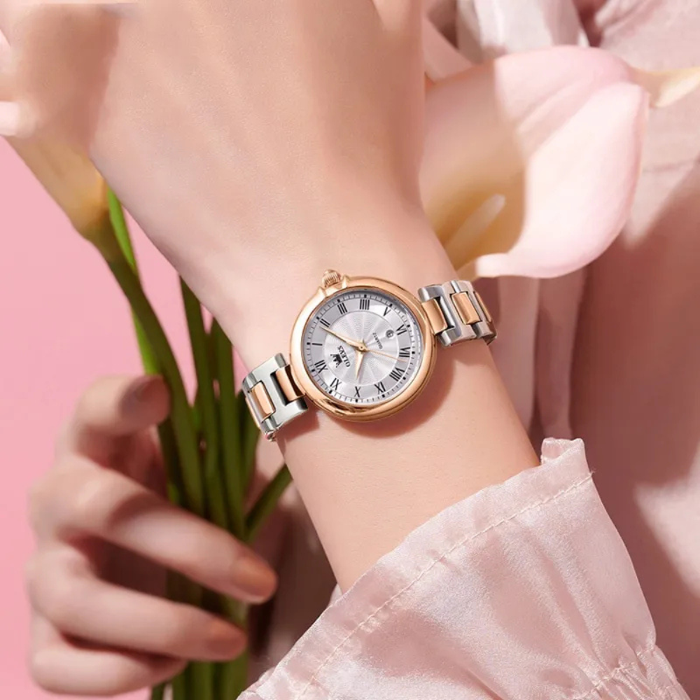 Evangeline |  Scale Quartz Luminous Waterproof Sheet Calendar Women's Watch