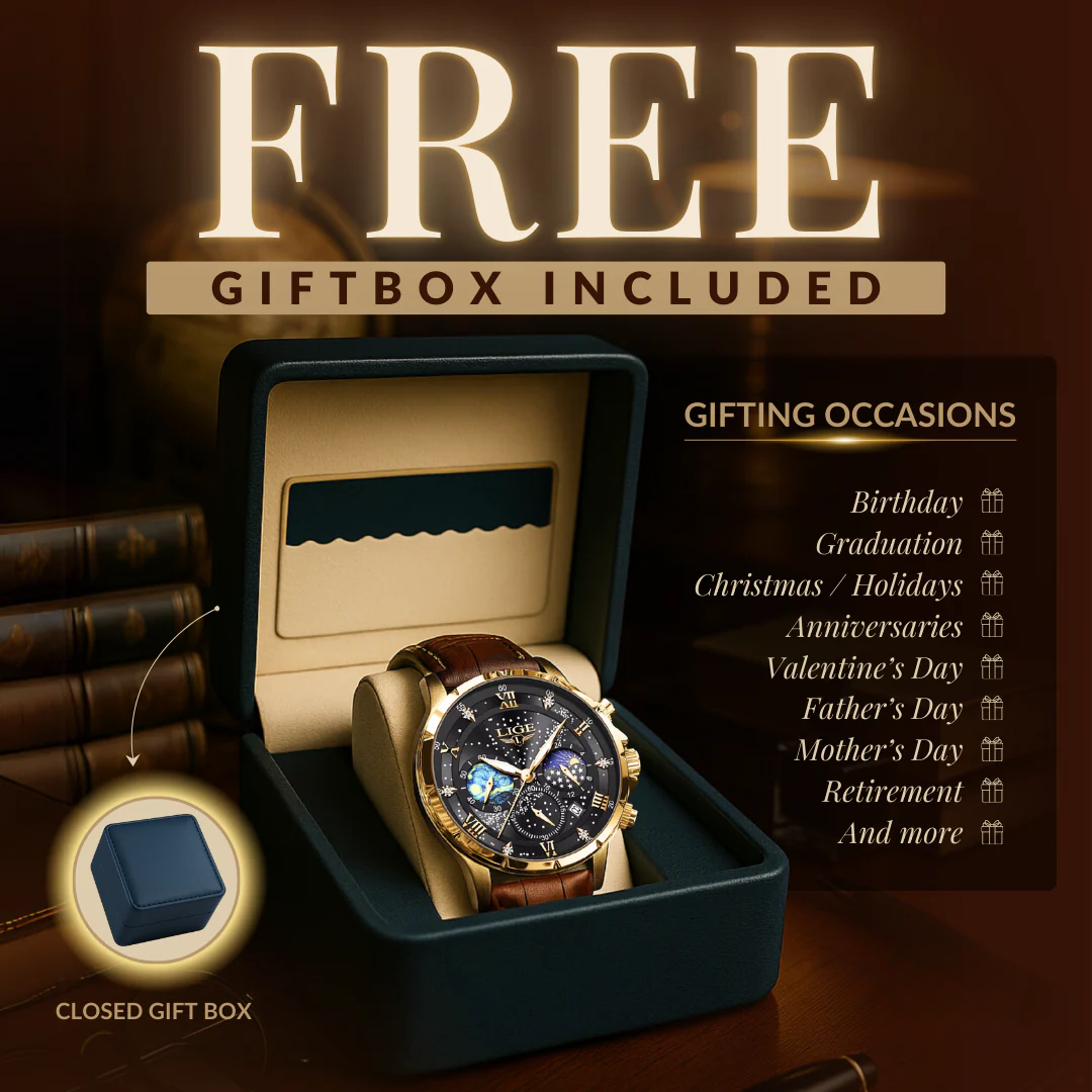 Liam - Elegant Moon Phase Watch