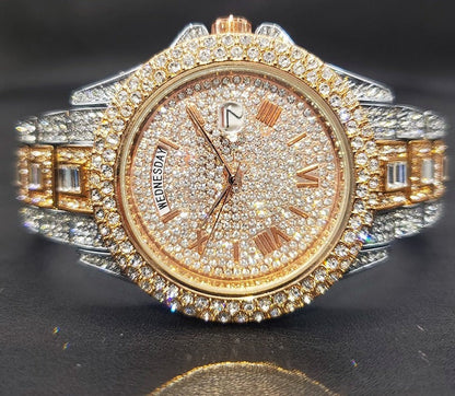 Alex | Men's casual watch with diamond effect