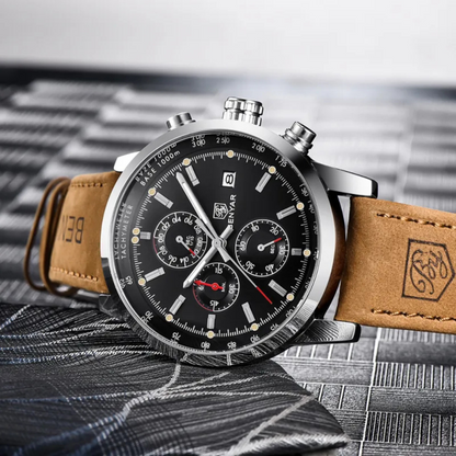 Axiom | Luxury Quartz Leather Watch for Men