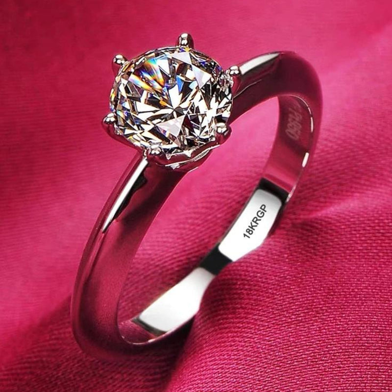 Zirconia Ring in 18 Carat Gold
