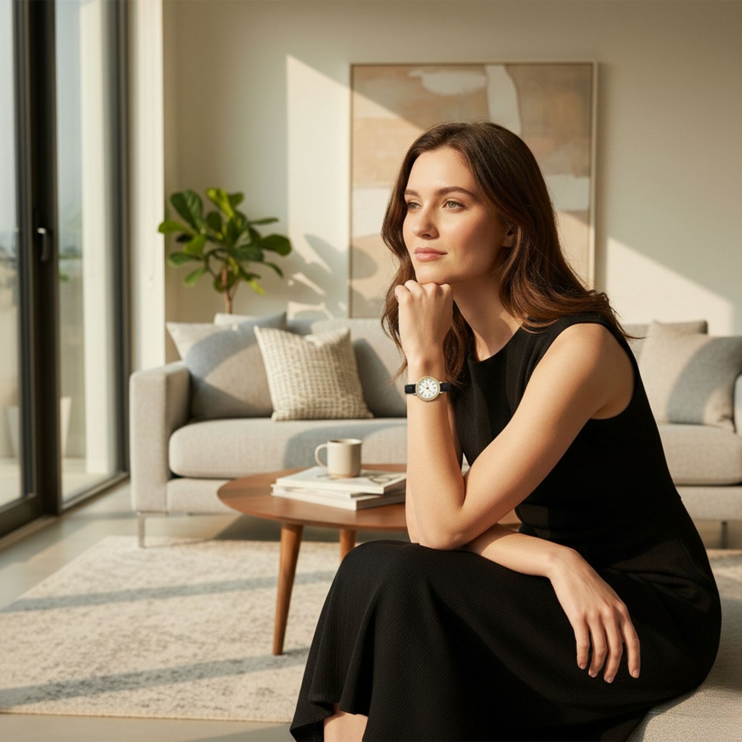 Lina | Simple And Compact Alloy Belt Watch
