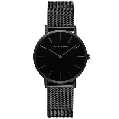 Women's luxury round quartz watch