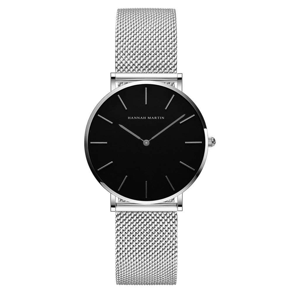 Women's luxury round quartz watch