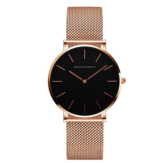 Women's luxury round quartz watch