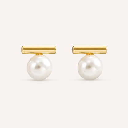 Pearl Bar Earrings