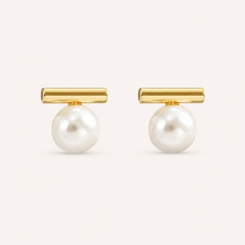 Pearl Bar Earrings