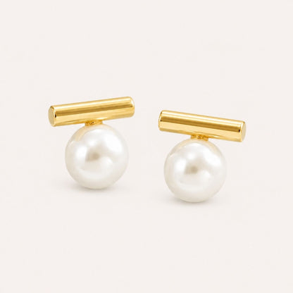 Pearl Bar Earrings