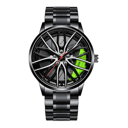 Men’s Sport Luxury Watch | Wheel-Inspired Dial & Elegant Metal Design
