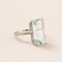 Pale Blue Statement Ring