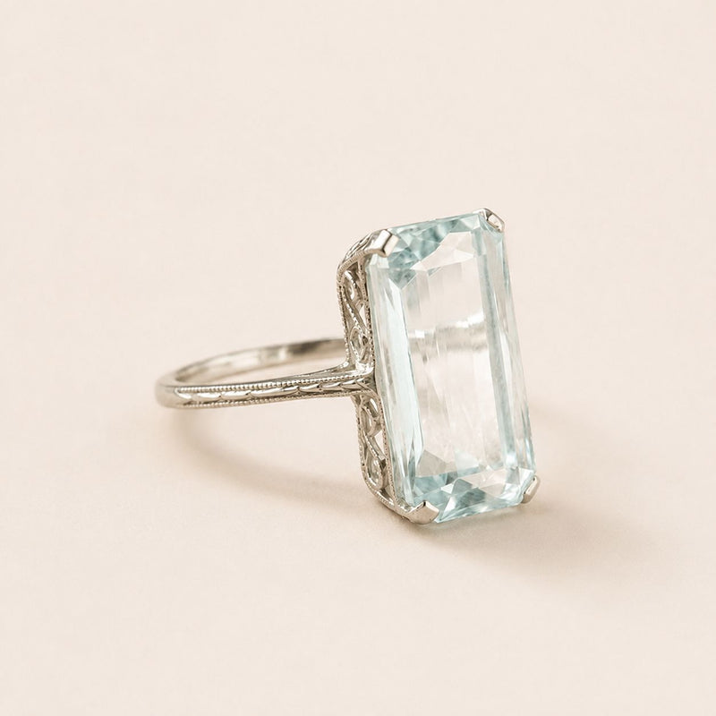 Pale Blue Statement Ring