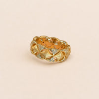 Crystal Accent Blossom Ring