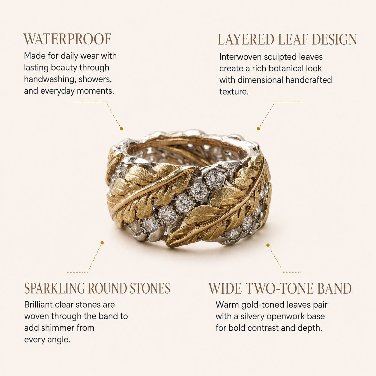 Seraphina Leaf Ring