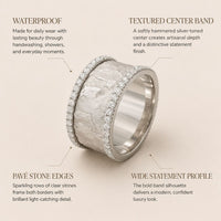 Crystal Edge Textured Band