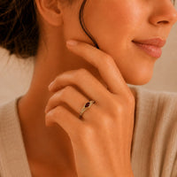 Red Marquise Filigree Ring