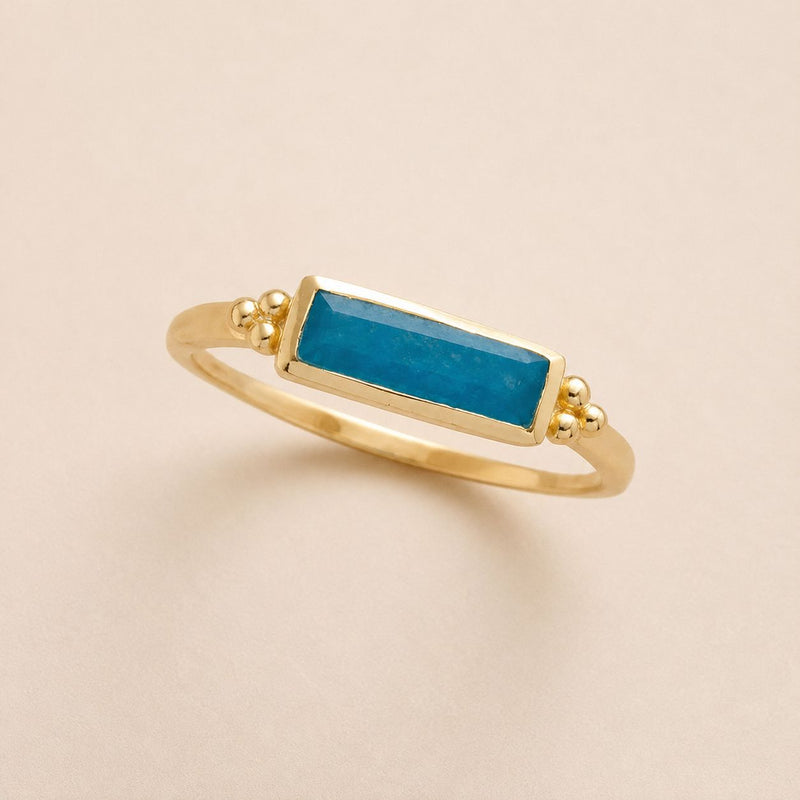 Turquoise Bar Gemstone Ring
