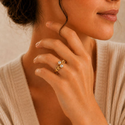 Golden Olive Ring