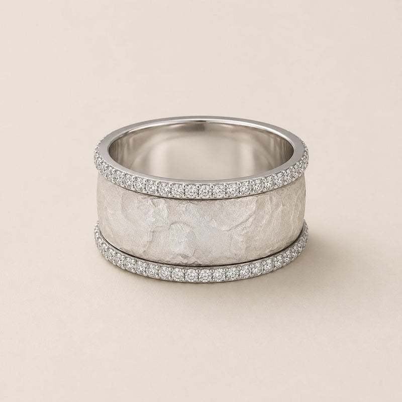 Crystal Edge Textured Band