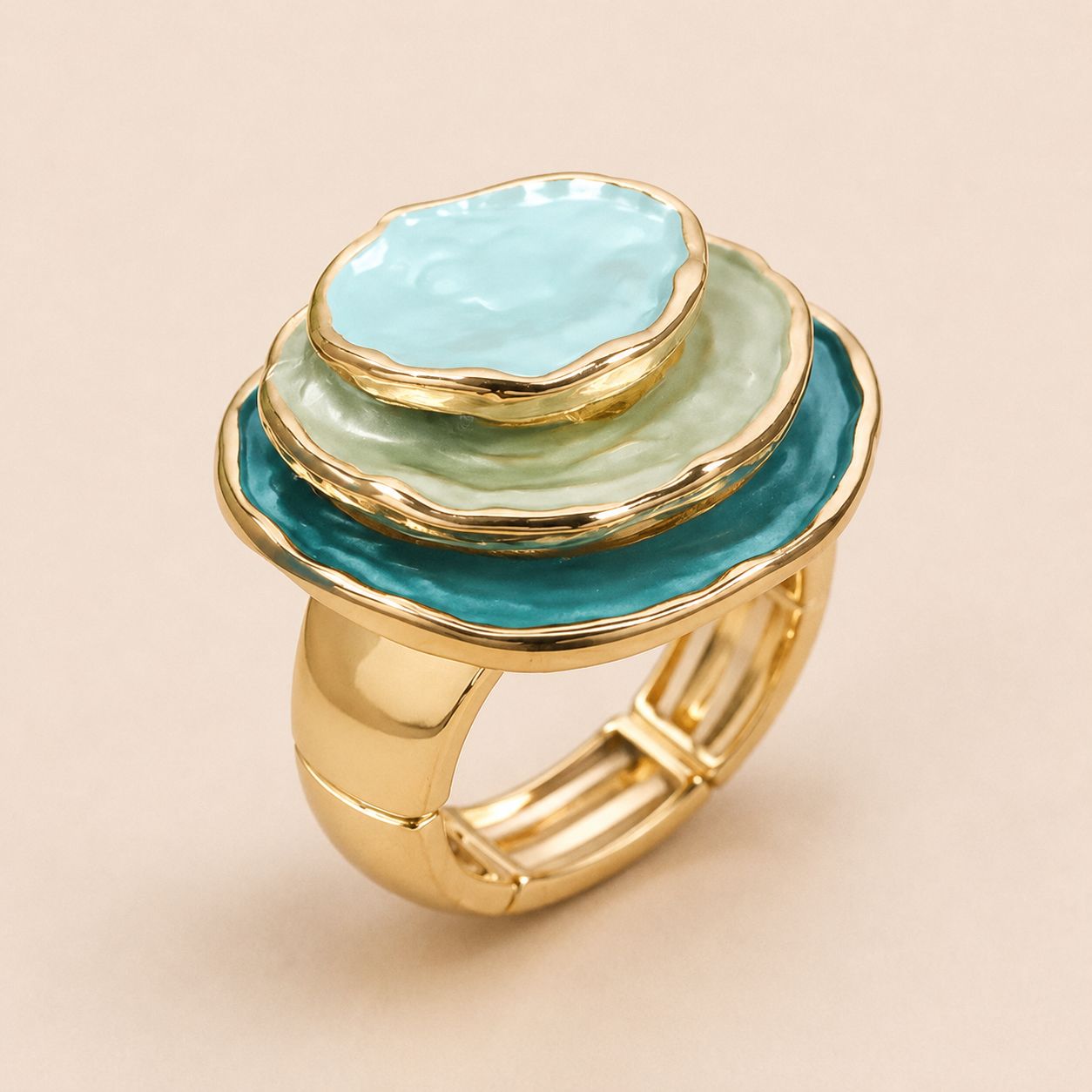 Abstract Coastal Enamel Ring