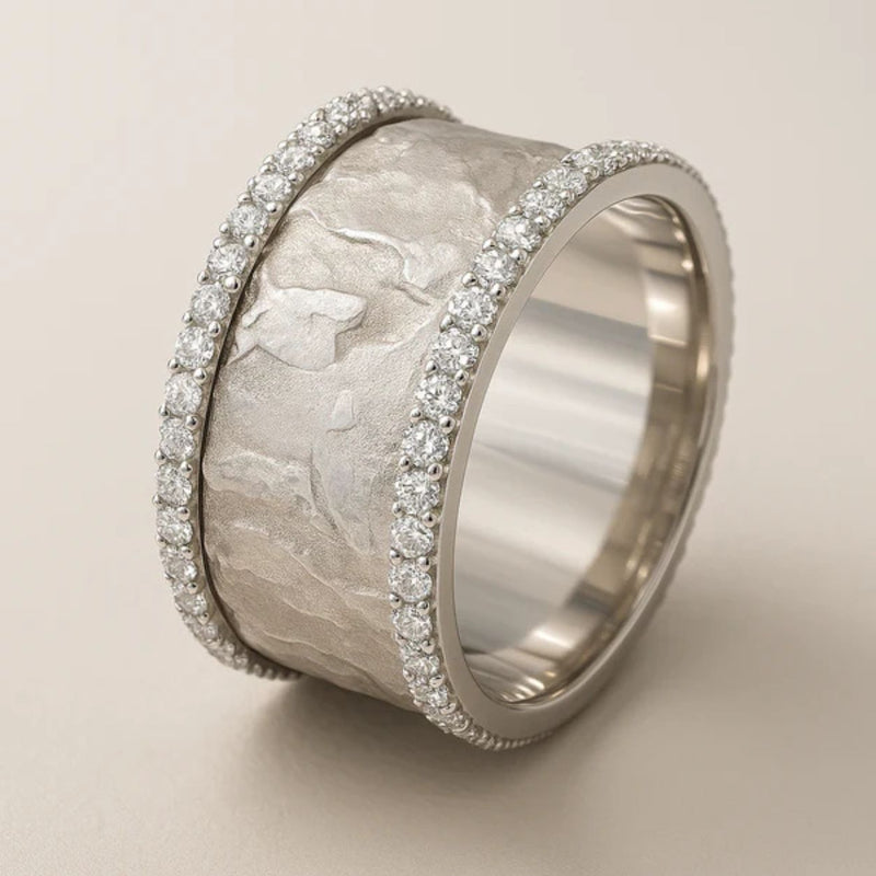 Crystal Edge Textured Band