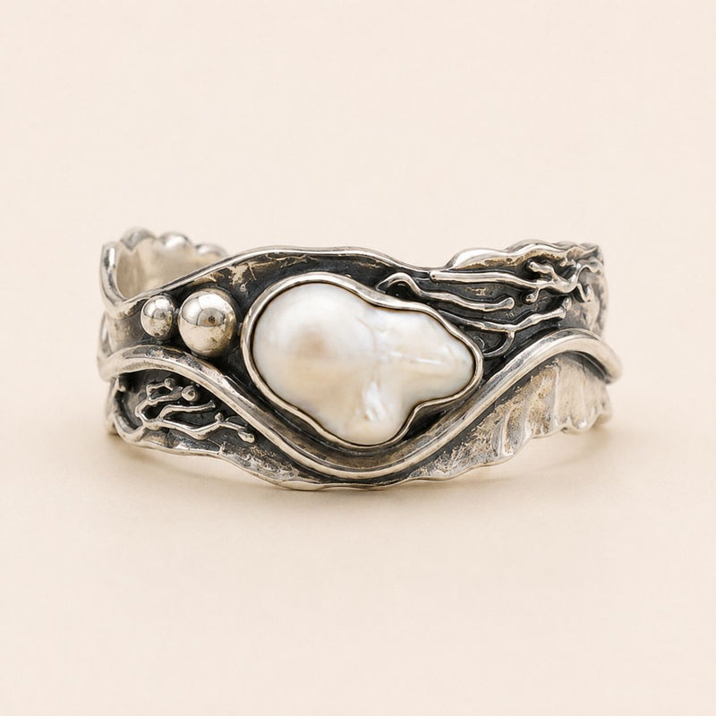 Baroque Pearl Silver Cuff