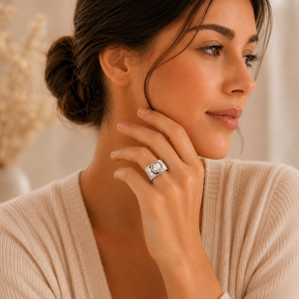 Luna Moonstone Ring