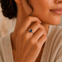 Blue Sapphire Diamond Ring