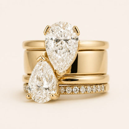 Luna Teardrop Ring